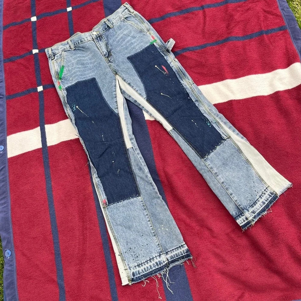 Carpenter Jean Paint Splatter Patchwork 
Black Icon 3L Team 20-21 Collection